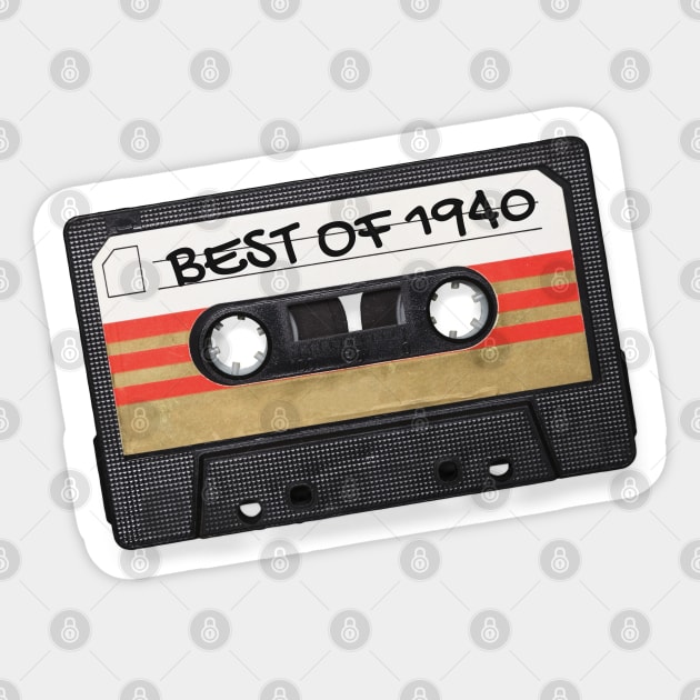 Best of 1940 music tape - Happy Birthday Sticker by BrightOne
